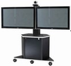 Video Furniture Int'l Package D - Dual Monitor Mount and Monitor Cart for 32
