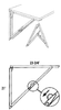 Extra Heavy Duty Hinged Shelf Support -- 218706