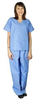 Desco Blue Small Cotton, Nylon, Polyester Dissipative Pant 17021 - DESCO 17021 - R. S. Hughes Company, Inc.