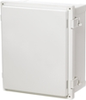 Enclosure, Hinged, Opaque, Screw Cover With Plastic Quick Release Latch -- ARCA-JIC AR12106CHL - Image