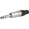 solder terminal, screened, 3-pole, Audio Plug/Sockets, 6.3 mm - 4833.1300 - SCHURTER Inc
