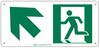 Brady Bradyglo B-986 Aluminum / Polyester Rectangle White Exit Sign - 15 in Width x 7 in Height - Glow in the Dark - 114690 - 754473-17734 - R. S. Hughes Company, Inc.