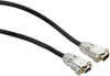 10-ft Black RS232 Shielded Cable Metal Hood DB9 M/F -- EDN12BLK-0010-MF - Image