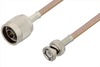 N Male to BNC Male Cable 24 Inch Length Using RG400 Coax - PE3874-24 - Pasternack