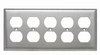 Duplex Receptacle Openings, Five Gang -- SS85 - Image