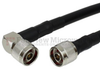 N Male to RA N Male Cable RG-214 Coax in 24 Inch and RoHS with LF Solder - FMC0142214LF-24 - Fairview Microwave Inc.