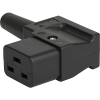 IEC Connector C19, Rewireable, Angled -- 4790 - Image