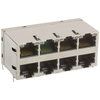 Modular/Ethernet Connector (RJ45) Jacks With Magnetics -- 0833-2X4R-55-F-ND - Image