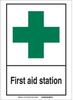 Brady B-555 Aluminum Rectangle Fire Safety Sign - 10 in Width x 7 in Height - 120696 - 754473-69949 - R. S. Hughes Company, Inc.