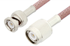 TNC Male to BNC Male Cable 12 Inch Length Using RG142 Coax - PE3551-12 - Pasternack
