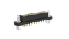10+10 Pos. Female Receptacle DIL Straight 2mm THT Connector, Slotted Jackscrews, Gold - M80-4032005 - Harwin Plc