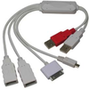 4 Port USB 2.0 Squid Hub, iPod/Micro/A-Female x 2 -- 1506-SF-17 - Image