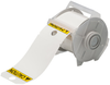 Brady B-551 Black / Yellow on White Outdoor Polyester Thermal Transfer Continuous Thermal Transfer Printer Label Roll - 3.25 in Width - 121545 - 754473-70881 - R. S. Hughes Company, Inc.