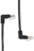 10FT Black CAT6 250MHz STR Angled Patch Cable UTP CM Down-Up - EVNSL276-0010-90DU - Black Box