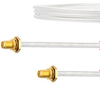 SMA Female Bulkhead to SMA Female Bulkhead Cable FM-SR141TB Coax in 12 Inch - FMCA2096-12 - Fairview Microwave Inc.