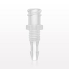 Panel Mount, Female Luer Lock, Barbed, Natural - 61862 - Qosina Corp.