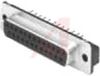 CONNECTOR, RECEPTACLE, HD-20, FRONT METAL SHELL, 9 POS, VETICAL PCB - 70085516 - Allied Electronics, Inc.