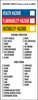 Brady B-7569 Black / Blue / Red / Yellow on White Rectangle Vinyl Right-To-Know / Compliance Label - 3 in Width - 8 in Height - Printed Text = HEALTH / FLAMMABILITY / INSTABILITY (Personal Protection - 754473-70653 - R. S. Hughes Company, Inc.