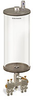 Levelux Clear View Multiple Feed Manual Lubricator, 1 gal Acrylic Reservoir, 4 Feeds, 1/4” OD Tube Outlets - B5178-128AB041W - Oil-Rite Corp.