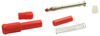 Retractable Sheath Banana Plug, 20A, Solder, Red; Gender Pomona -- 02B1440