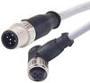 Sensor Cable, 4P, M12 Receptacle-Free End, 10M; Connector Type A Harting - 94X0107 - Newark, An Avnet Company