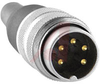 connector,circular din,str male cable connector,5 gold-plated solder contact - 70013358 - Allied Electronics, Inc.