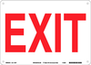 Eco-Friendly Exit Sign No Overcoat - 116077 - Brady Corporation