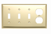 Combination Openings, 3 Toggle Switch & 1 Duplex -- SB38PB - Image