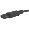 Cord Set 2.5A, North America, Black, 2.5 SVT 2x18AWG, IEC C7, SVT 2x18 AWG, black - 6051.0018 - SCHURTER Inc