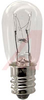 Lamp; Incandescent, S-6 Candelabra Screw; 145 V; 3 W; 3.0 MSCP, 1500 hrs - 70152631 - Allied Electronics, Inc.