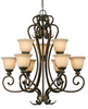 8063-9 BUS Mid. Chandeliers-Glass Up - 733080 - Capital Lighting, Inc.