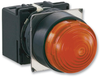 Panel Mount Indicator, Led, 18.2Mm, Amber, 12V; Led Color Idec - 65W5982 - Newark, An Avnet Company