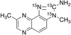 2-Amino-3,8-dimethylimidazo[4,5-f]quinoxaline-13C,15N2 - A606602 - Toronto Research Chemicals, Inc.