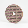 3M Scotch-Brite RC-UW Unitized Ceramic Medium Deburring Wheel - Coarse Grade - Arbor Attachment - 6 in Diameter - 1 in Center Hole - Thickness 1 in - 66715 - 051115-66715 - R. S. Hughes Company, Inc.