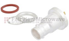 BNC Female (Jack) Bulkhead Hermetically Sealed Connector Eyelet Terminal IP67 Rated, Solder, Silver Plated Brass Body, Length 1.34 In -- SC6005 - Image
