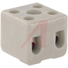 Terminal Block, Ceramic; 2; 20 A; 300 V; 18 to 12 AWG; Zinc Plated, Steel -- 70212207