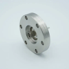 BNC Coaxial Feedthrough, 1 Pin, Floating Shield, 2.75″ Conflat Flange -- A0304-1-CF - Image