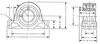 M2000 4-Bolt Pillow Block -- M2000 4-Bolt Pillow Block 2.4375