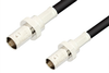 BNC Female to BNC Female Cable 12 Inch Length Using 75 Ohm RG59 Coax, RoHS - PE3675LF-12 - Pasternack