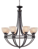 25428-OB Mid. Chandeliers-Glass Up - 408299 - Capital Lighting, Inc.