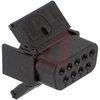 Receptacle; 1; Black; Plastic; Steel; UL 94 VO; RoHS Compliant - 70082789 - Allied Electronics, Inc.