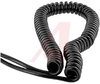 Cord, Retractile; 4; 0.155 in.; 12 in.;28 AWG; 120 V (Max.); 0.5 A; Black - 70195118 - Allied Electronics, Inc.