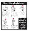 Safe Lifting Techniques Labels - 92328 - Brady Corporation