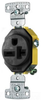 Duplex/Single Receptacle - RR205BK - Hubbell Incorporated
