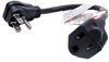 1ft 16 AWG Outlet Saver Power Extension Cord (NEMA 5-15R to NEMA 5-15P) Wall Side Right Angle -- P7PE-SR-01 - Image