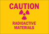 Brady B-302 Polyester Rectangle Yellow Radiation Hazard Sign - 14 in Width x 10 in Height - Laminated - TEXT: CAUTION RADIOACTIVE MATERIALS - 88749 - 754476-88749 - R. S. Hughes Company, Inc.