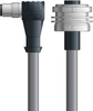 DN4110081S01 - LAPP UNITRONIC® DeviceNet Cordsets 15 & 18 AWG / 1 + 1 pair Bus - Gray PVC - M12 Male 90 deg / 7/8 in Female Bulkhead connectors - 1m - OLFDN4110081S01 - Lapp Tannehill