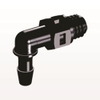 Threaded Elbow Connector, Barbed, Black - ME331 - Qosina Corp.