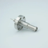 SHV-10 Coaxial Feedthrough, 1 Pin, Grounded Shield, Exposed Insulator, 1.33″ Conflat Flange - A1601-1-CF - MPF Products, INC.
