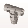 Threaded T Connector, Barbed, Natural - MT2 - Qosina Corp.